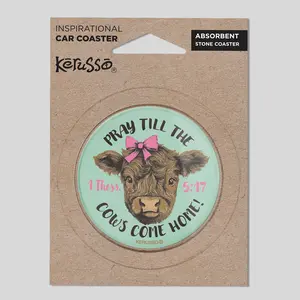Kerusso Car Coaster Highland Cow Kerusso Car Coaster Highland Cow