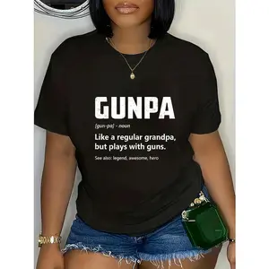 100% Cotton Gunpa Definition Funny Gun Lover Grandpa Gun Enthusiast T-Shirt