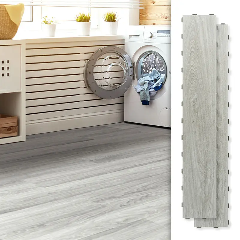 Art3d Interlocking Luxury Vinyl Flooring Tiles (LVP), 18-Pack 36x6in Wood-Style Planks (27 Sq Ft) - Anti-Slip, Wear-Resistant, Reusable, Eco-Friendly, Cost-Effective Wood Flooring Tiles for Living Room, Kitchens