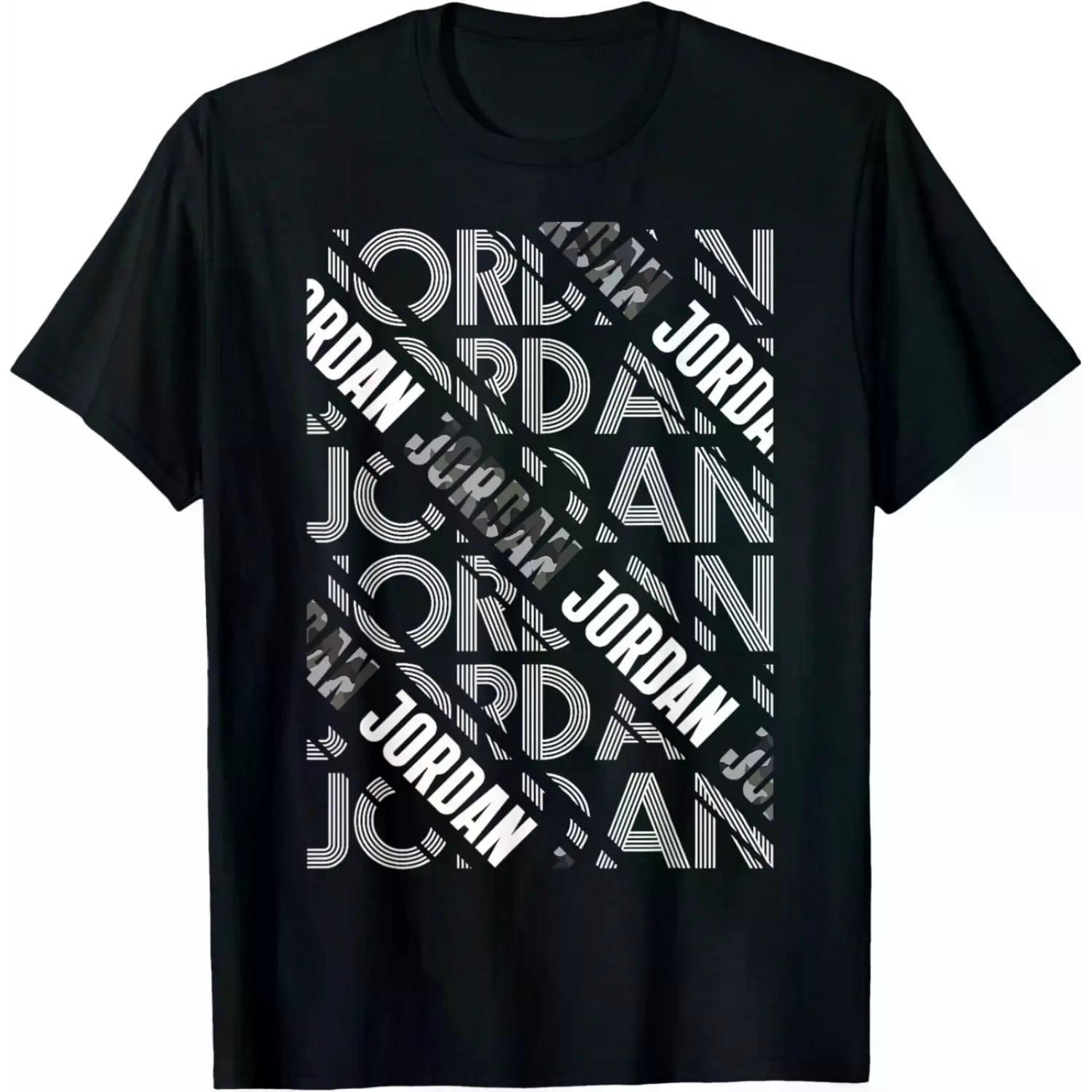 Black T - shirt with Distinctive "JORDAN" Graphic Design