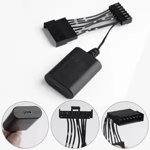 Canvcle Dashcam Power Adapter 7-pin for Chevy, Ford, Honda, Lexus, Mitsubishi, Nissan, Toyota and More, with USB Port GPS Charger Stable 12V 5A Power Supply Easy Installation