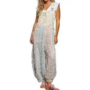 Wildflower Zip Front Overalls