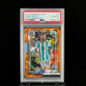 Donruss 2022-23 Optic-Orange Ice Lionel Messi #10 Gem MT PSA 10 Argentina Soccer Card