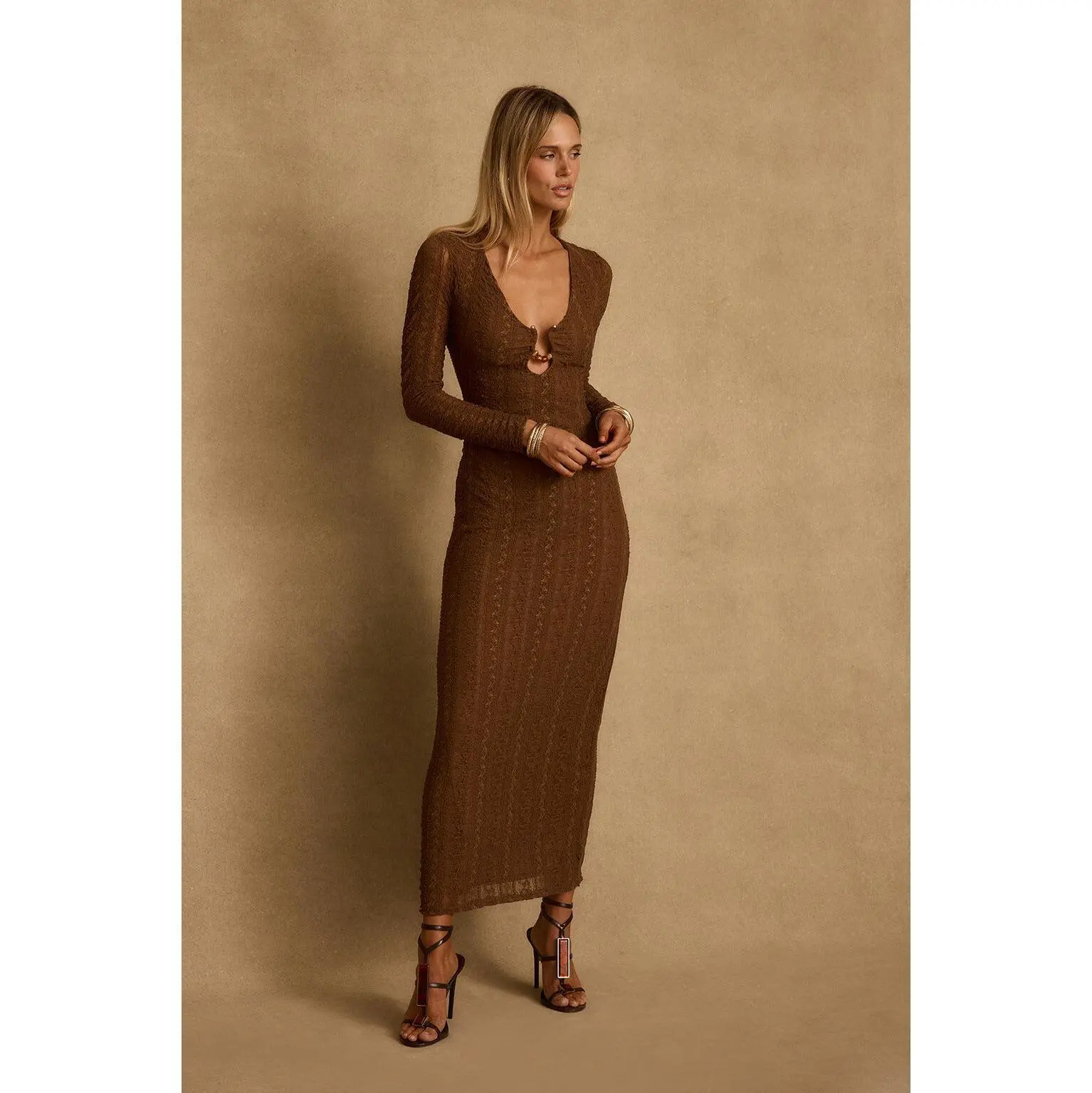 Dorado Mocha Maxi Dress