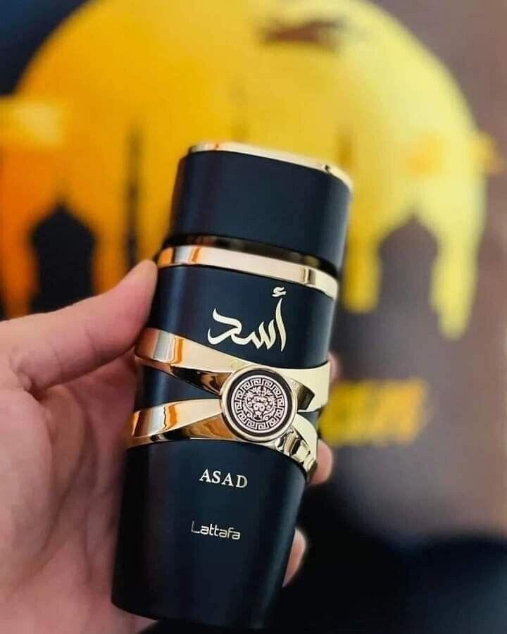 Lattafa Asad Eau de Parfum Spray for Men 3.4 Oz (100ml) Deodorant Gift Bold Arabian Perfume Exotic Arabic Perfume
