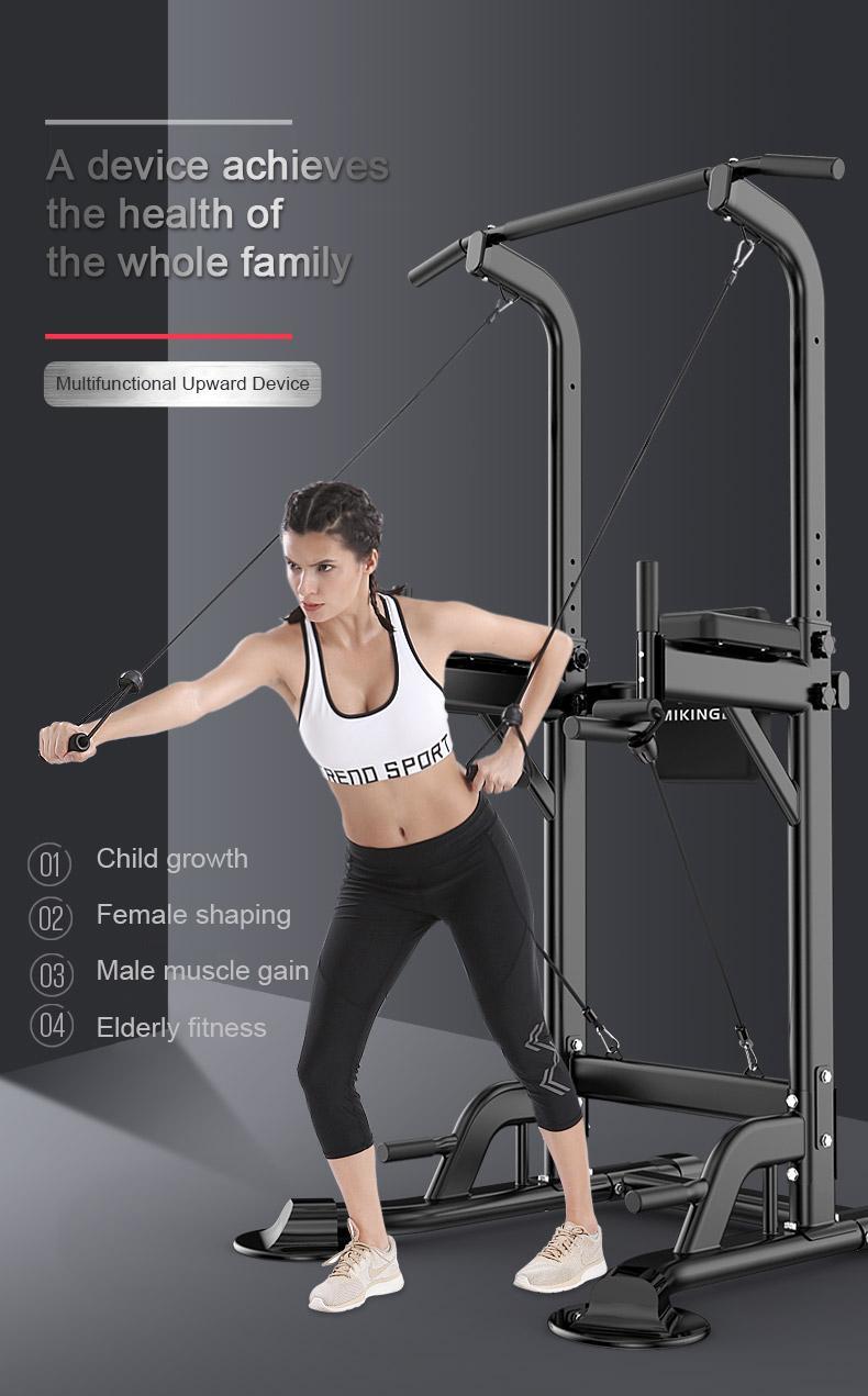 multi-functional Power Tower Pull Up Bar & Dip Station | Multi-Function Strength Training Home Gym Equipment | Adjustable Height for Full Body Workout | 450LBS Capacity