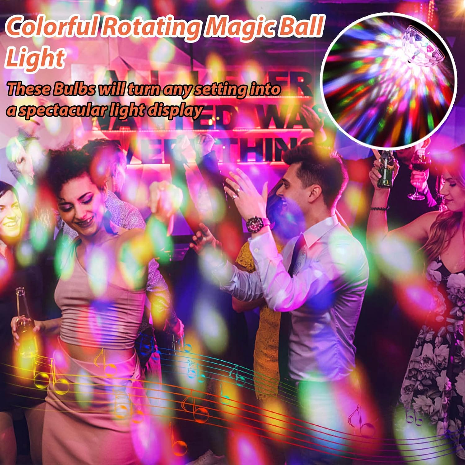 Lights Disco Ball Magic Ball Stage Light with Sockets Stage Decor Lights for Home Dance Christmas Party Lights Disco Ball Magic Ball Stage Light with Sockets Stage Decor Lights for Home Dance Christmas Party