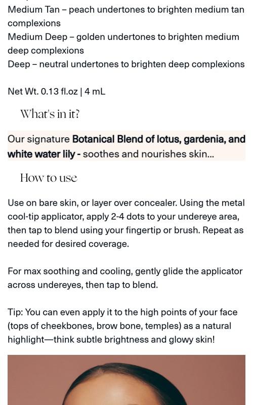 Positive Light Under Eye Brightener