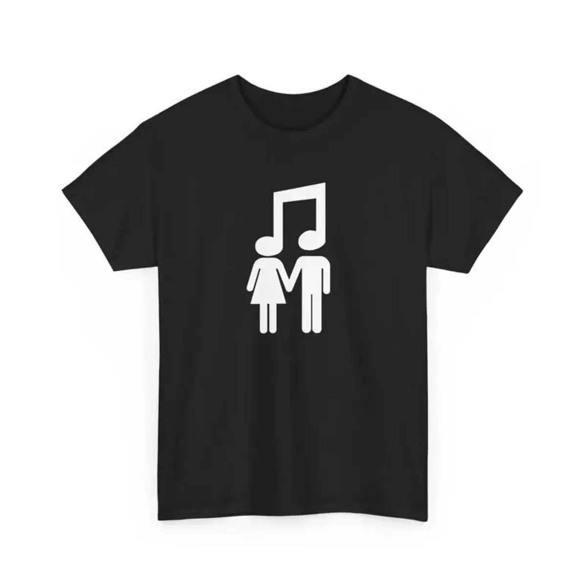 Music Connects People Unisex Heavy Cotton Tee, Music Lover Gift, Musical Shirt, Music Apparel, Concert Tee, Artist Tee T-Shirt For Men And Women