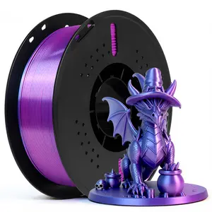 Epelay Silk PLA Dual Color Filament 1.75mm Deep Blue Purple, Ultra Glossy Two-Tone, Smooth Extrusion, Low Tangle