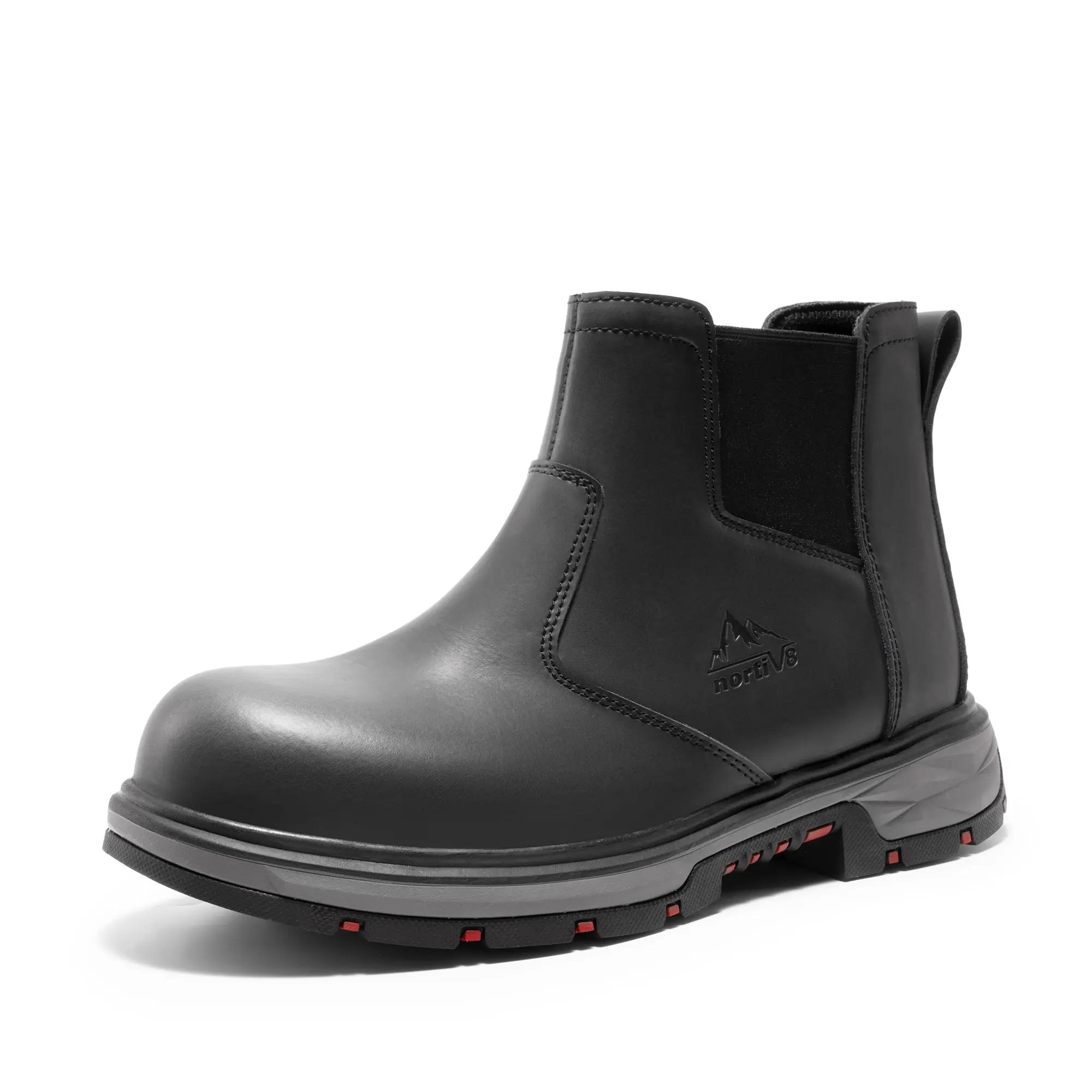 NORTIV 8 Men's Industrial Work Boots, Steel Toe Footwear, Durable Men's Work Shoe for Heavy-Duty Jobs