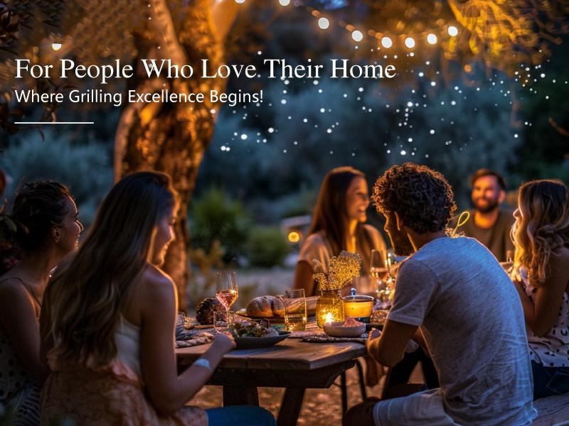 Heavy Duty Smoker, X-Large Charcoal Grill with Offset Smoker, 942 sq.in. Cooking Area, For Outdoor Camping Family & Friends Gathering Barbecue