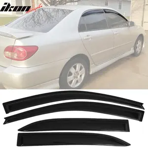Window Visor Guard for Toyota Corolla Sedan 4-Door 2003-2008 Acrylic 4PC