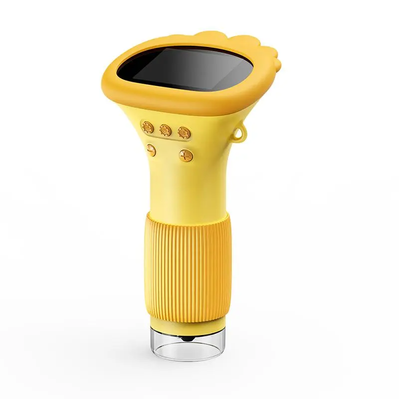 LCD Digital Microscope for Car Inspection, Portable Handheld Pocket Car Repair Tool with 8 Adjustable LEDs, Photo-Video Capture, IPS Screen & Mini LCD, Kids’ Visual Learning Gift