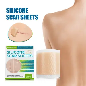 West & Month Self-Adhesive Silicone Scar Sticker for Reducing Scars, Acne Discoloration, and Smooth Muscle Skin Care