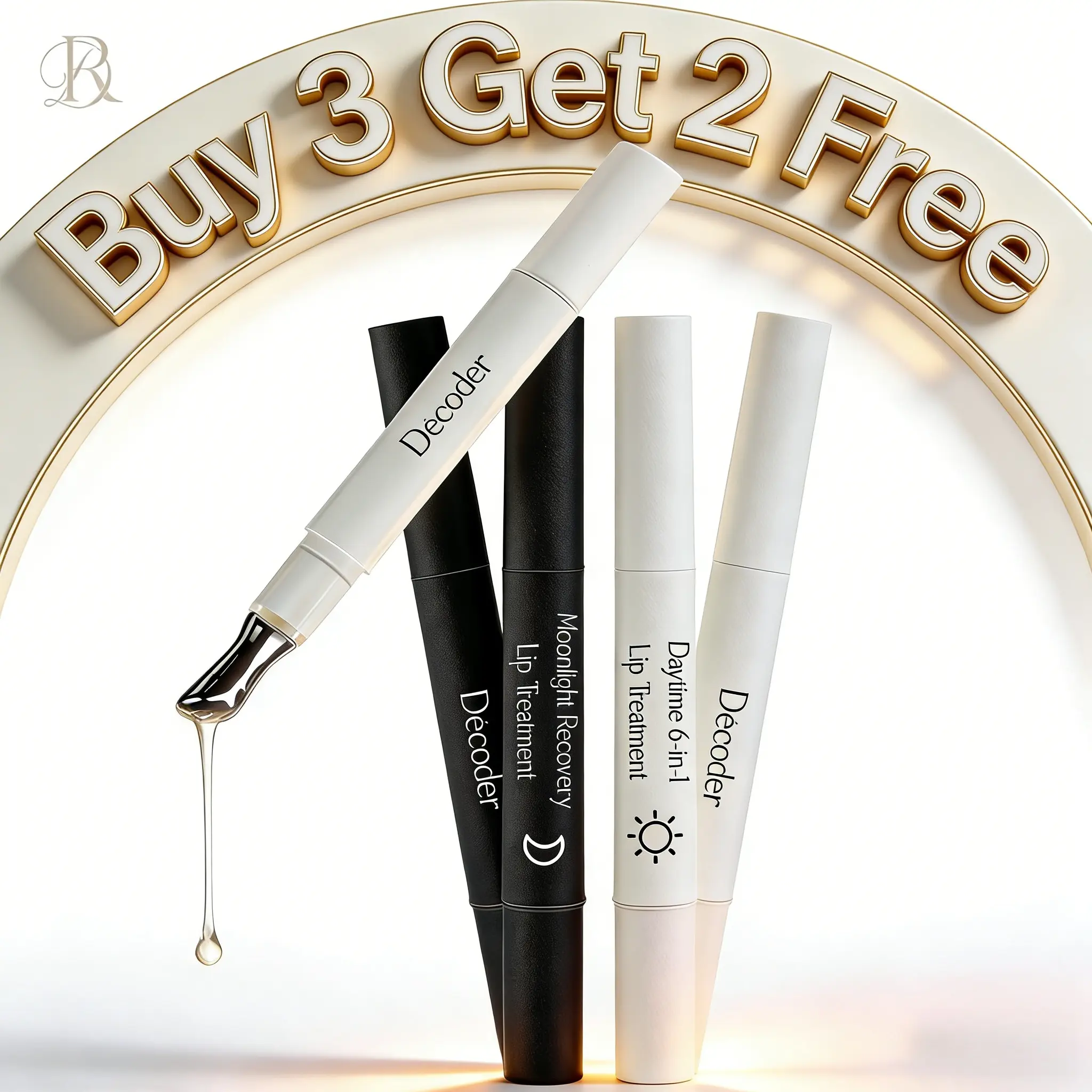 DECÓDER LIP Care for 24H | Hydrating & Plumping Day Lip Oil | Deep Moisture & Repair Night Care | Glossy, Non-Sticky Formula | Pure & Natural | Perfect Lip Essential for Mom & Baby