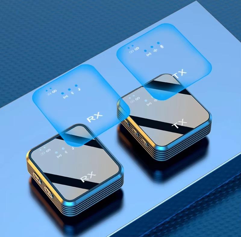 3 in 1 Microphone for iPhone/Android/Camera, Wireless Lavalier Microphone, 328ft Transmission, 18H Battery Life, Mini Microphone for Record Interview, Vlogs, YouTube, Tiktok Smartphone Audio