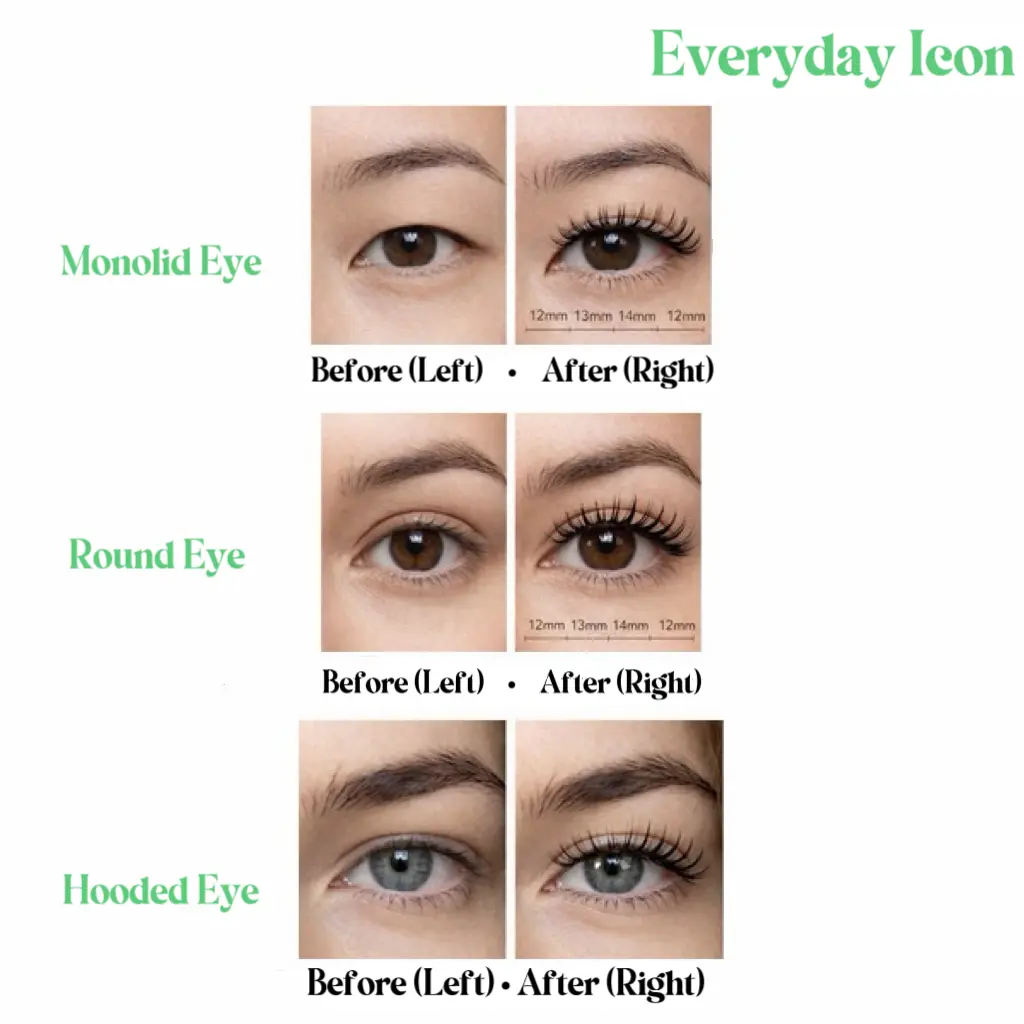 2R Studio Self-Adhesive No-Glue Lash Clusters ( Under Lash ) Bundles Set