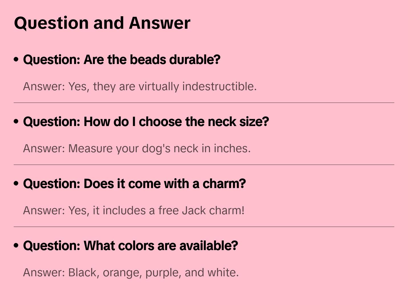 Howl-o-ween Beaded Dog Collar | Durable Dog Necklace | Orange, Black, White, Purple Jack Skellington Bead Collar | with Collar Charm