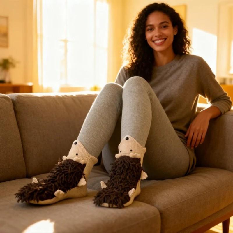 Fun Knit Animal Socks Winter Warm Floor Socks Creative Gift for Friends Unisex Socks Christmas Holiday Gift Womenswear Bridal Ultra Soft Cotton Blend