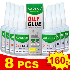 [Pack de 8] AO DE GU Pegamento Super Fuerte Oleoso de Alta Resistencia, Reparación Rápida Impermeable para Zapatos y Metal, Perfecto para Decoraciones Navideñas y Bricolaje, Imprescindible en Cada Hogar con Unión Instantánea Potente