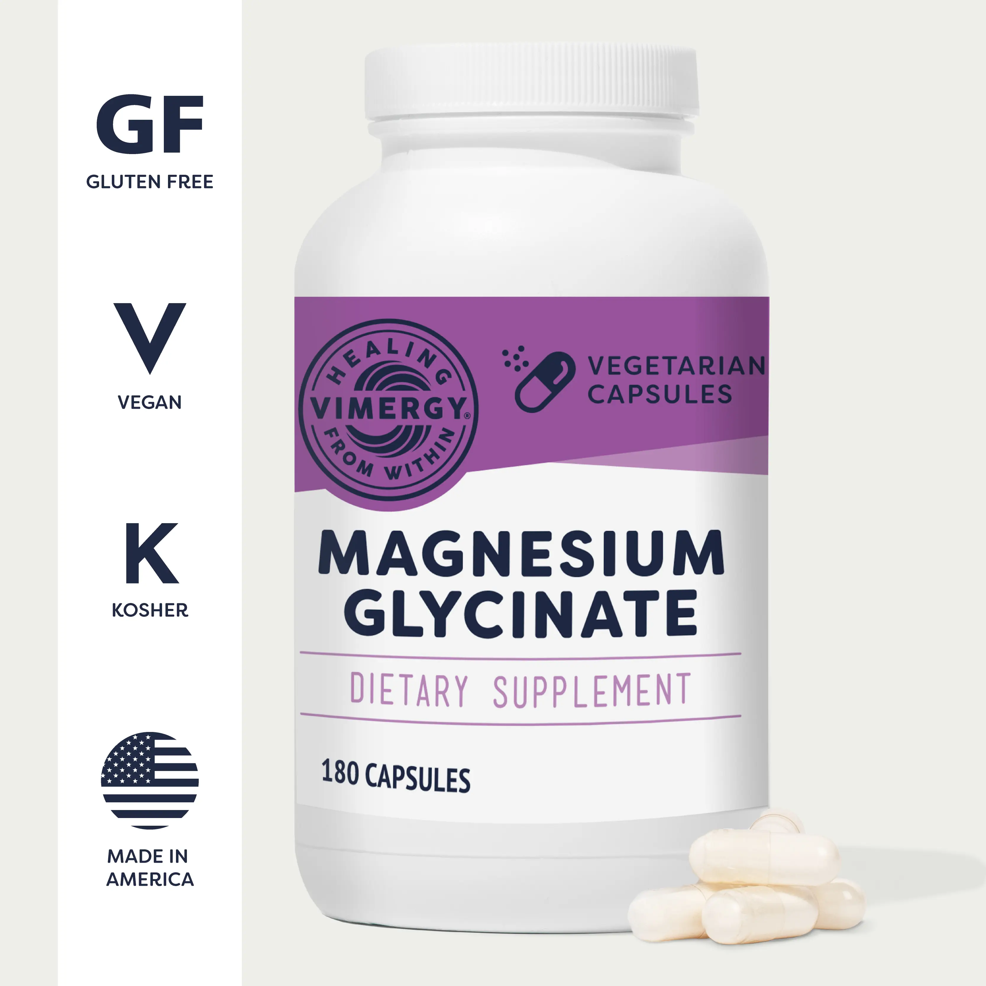 Vimergy Magnesium Glycinate 180 Capsules
