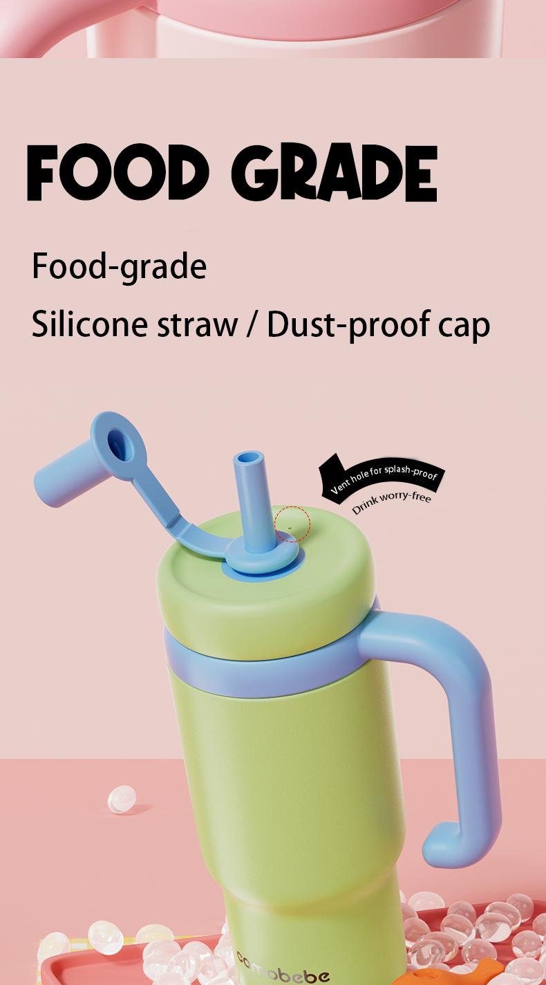 【COMOBEBE】24oz Stainless Steel Whale Fountain Tumbler – Spill-Proof, Dual Lids, Durable Handle, Dishwasher Safe, Cute and Fun for Kids & Adults 【COMOBEBE】24oz Stainless Steel Whale Fountain Tumbler – Spill-Proof, Dual Lids, Durable Handle, Dishwasher Safe, Cute and Fun for Kids & Adults