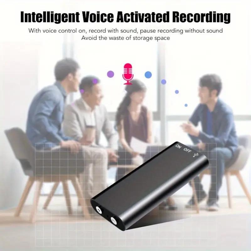 1pc Professional Voice-Activated Digital Recorder, 8GB High-Definition Noise-Canceling MP3 Player, Ultra-Thin Portable Recording Pen for Business Meetings, No Battery Included