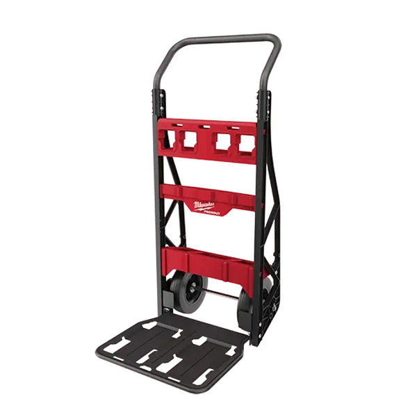 Milwaukee 48-22-8415 PACKOUT™ Heavy Duty Modular Storage Cart System with 10" Roll Wheels, 2-Wheel Mobility, Stack-or-Hang Home Organizer Rack
