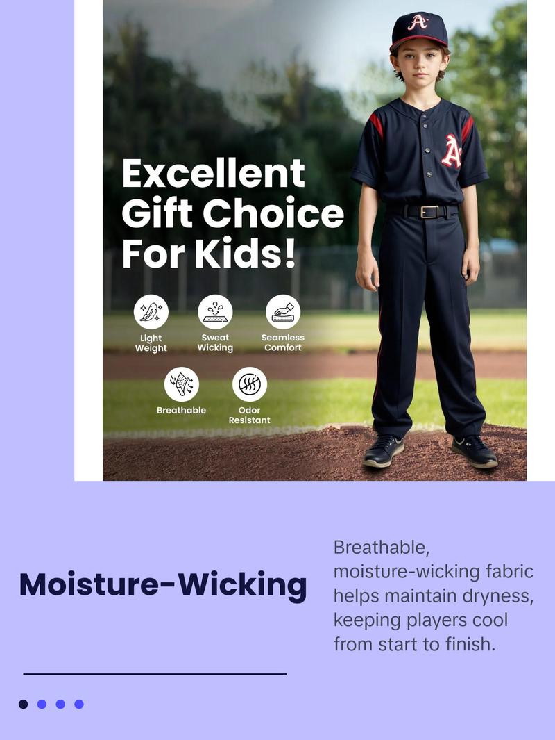 Exxact Sports Pull-Up Youth Baseball Pants with Adjustable Drawstring, Full-Length, No-Fly, Open Bottom Boys Baseball Pants (Black)