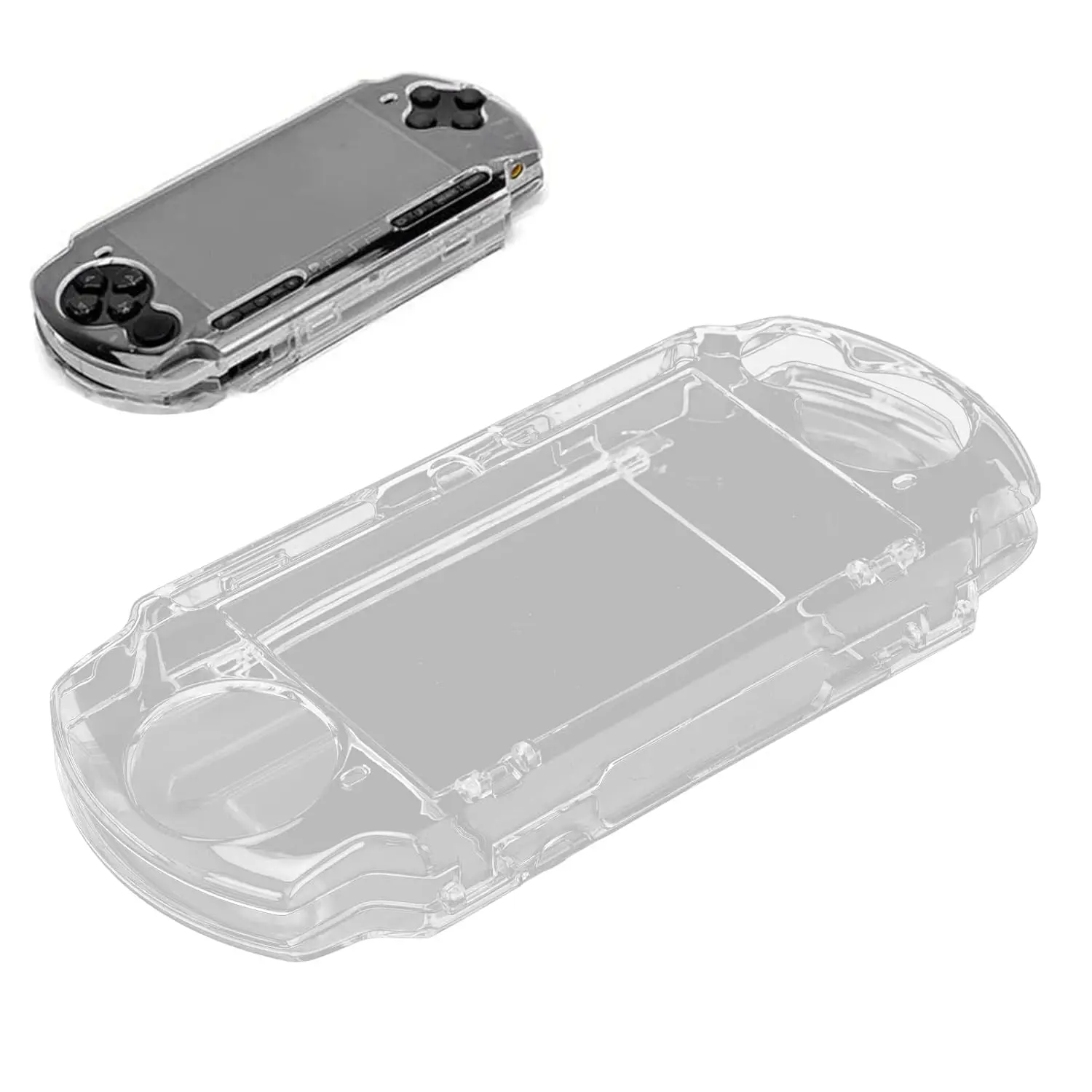 Protective Shell, for 3000  Console, Transparent  Protective Cover Shell , Full Housing Case with Movie Bracket, Shock/Scratch