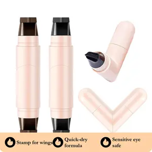 Rotating Winged Stamp Eyeliner Pen Dual-Head Press-On Cat Eye Waterproof Smudge-Proof One-Step Beginner Friendly Quick-Dry Non-Irritating Formula