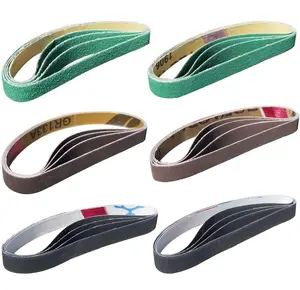 24 Pcs 1/2" X 12" Replacement Belt Kit for Work Sharp Original Knife & Tool Sharpener and Combo Knife Sharpener (WSKTS & WSKTS-KT) - 80/120/240/400/1000/1200 Grits. Tockrop-01