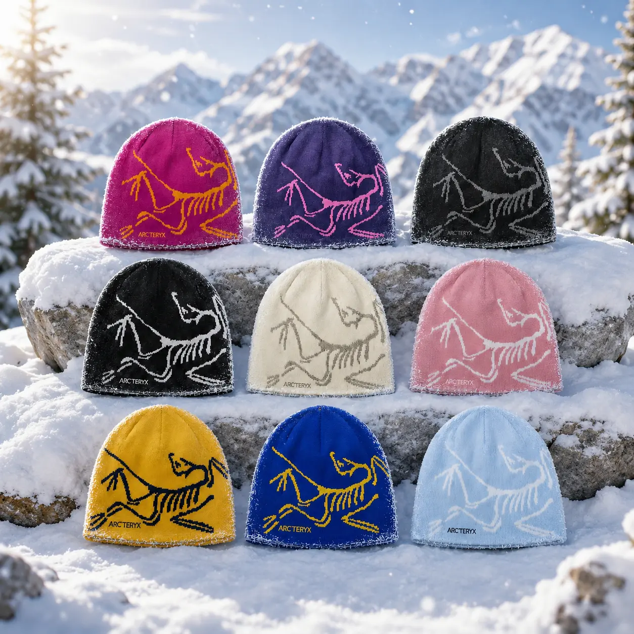 MUST HAVE! Arc'teryx Bird Head Toque – Frozen Peak Winter Beanie for Men & Women, Warm Knit Ski Hat for Snowboarding Hiking Climbing Outdoor Adventure