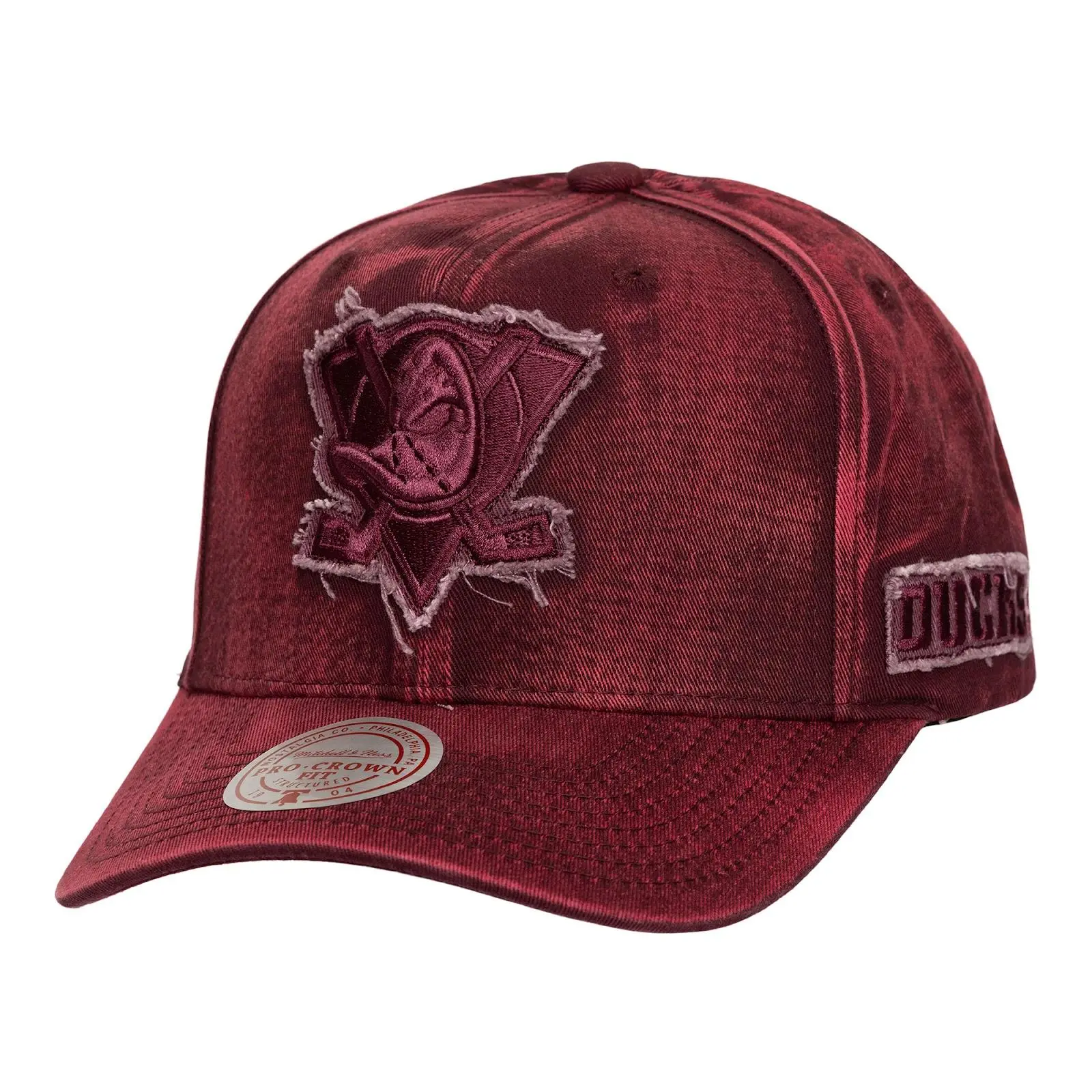Anaheim Ducks Purple Downtown Pro Crown Snapback Hat, Casual Unisex Cotton Graphic Cap with Regular Fit