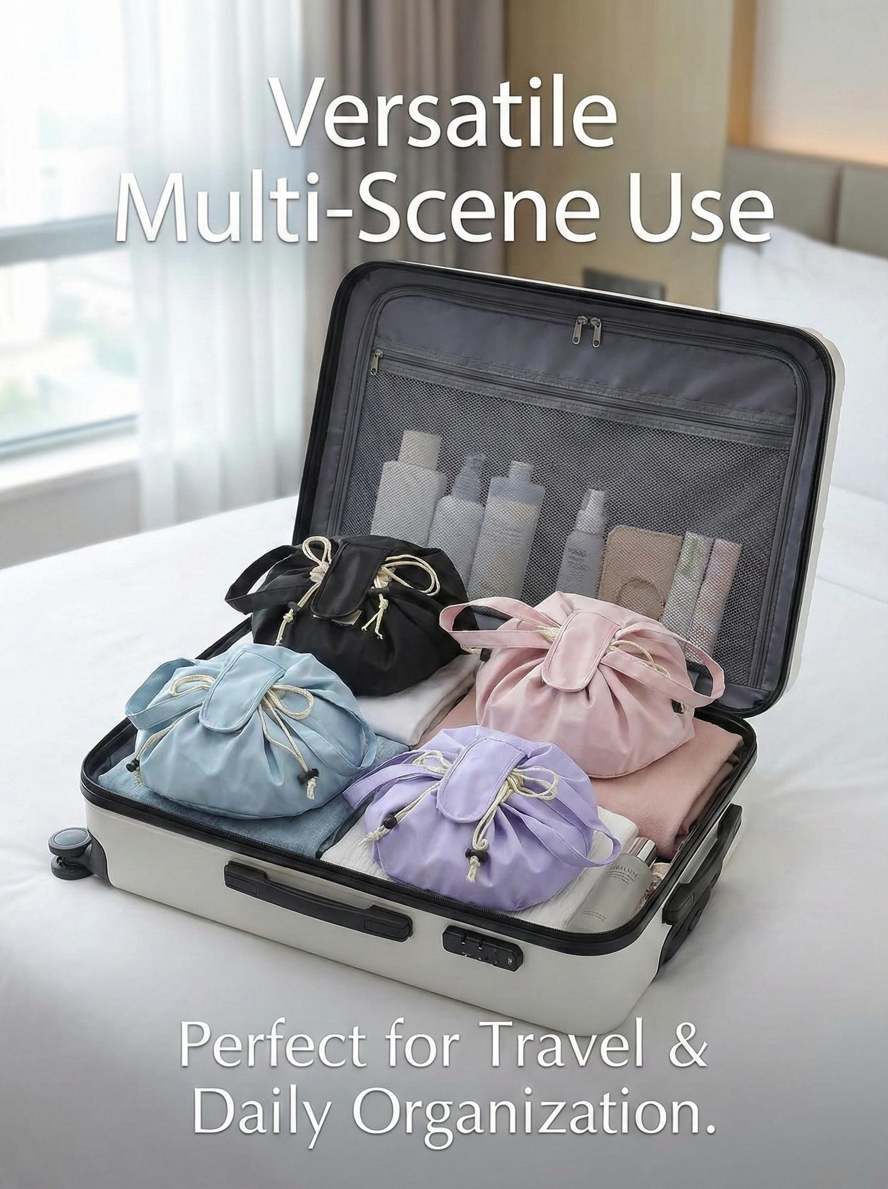 Barrel Drawstring Makeup Bag Large Cosmetic Bag Make up Bags Women and Girls Toiletry Organizer for Travel Toiletries Accessories Essentials Barrel Drawstring Makeup Bag Large Cosmetic Bag Make up Bags Women and Girls Toiletry Organizer for Travel Toiletries Accessories Essentials