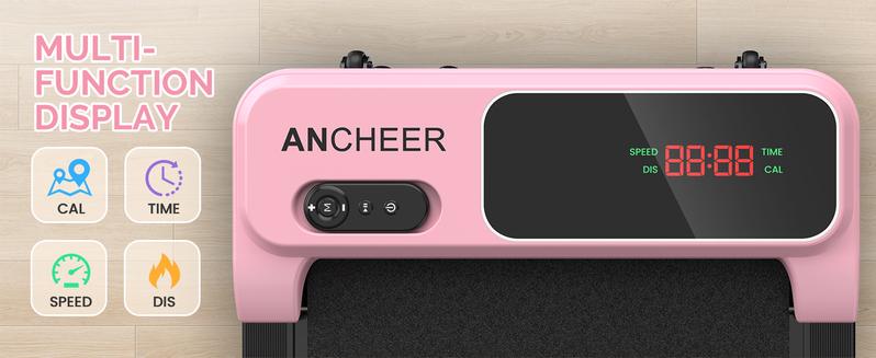 【ValentineTok Haul】ANCHEER Five-Color Young Fashion under the Table Walking Pad, Tablet Portable LED Display & Remote Control Vibration Plate Home Gym Equipment Outdoorfun