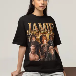 Jamie Fraser Shirt, Sam Heughan Graphic Tee F4BEY