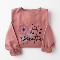 Just Breathe Sweatshirt - Heather Mauve