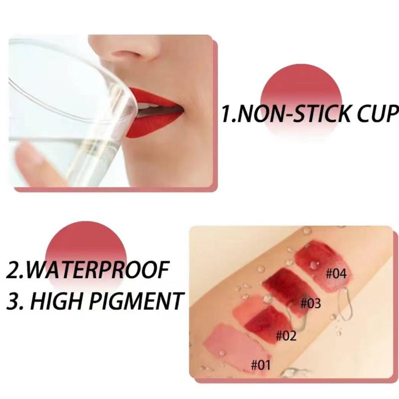 Gloss Peel Off Lip Tint - Tattoo Lip Glaze, MatteHigh Pigment Long Wear Waterproof Lipstick,Wipe-On Colour, Makeup - Glossy