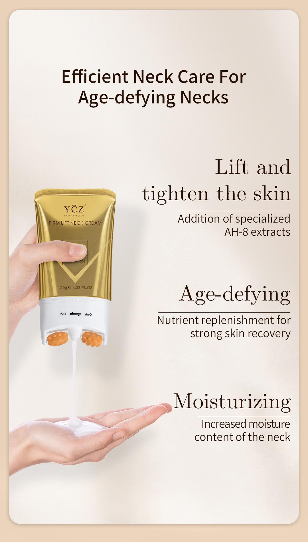 YCZ Firming Lifting Neck Cream AH-8 with Firming Hexapeptide-8 for