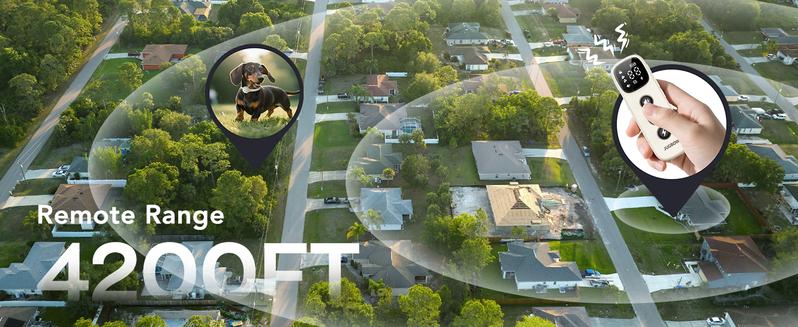 Jugbow Shock Collar for Small Dogs - 4200FT Dog Training Collar with Remote for 5-30lbs Mini Small Dogs, IPX8-Waterproof Rechargeable E-Collar with Beep (1-9), Vibration(1-3), Safe Shock(0-16) DT54