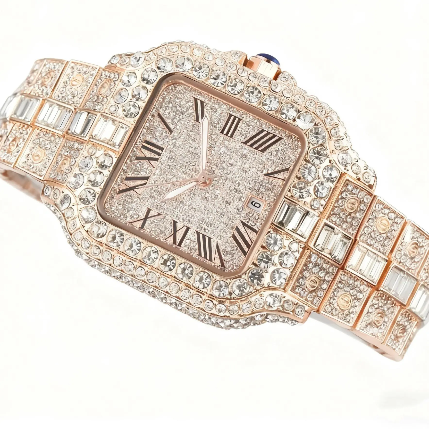 Luxury watch with C name, 40mm square elegant dial, suitable for both men and women to wear