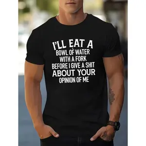 Men'S Casual Short-Sleeve Round Neck T-Shirt