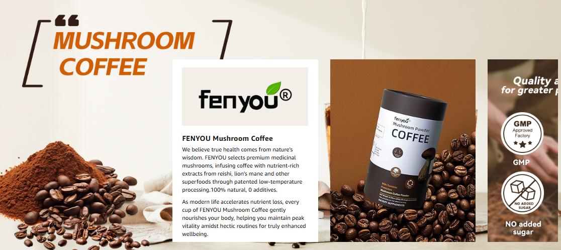 Mushroom Coffee (30 Servings) 10 Mushrooms (Lion’s Mane, Cordyceps, Turkey Tail & Other) Mixed With Gourmet Arabica Instant Immune Boosting Coffee for Focus & Gut Health Support