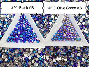 Flat Back Glass Rhinestones (No.91- No.92) | Multiple Colors & Sizes (SS6-SS20)