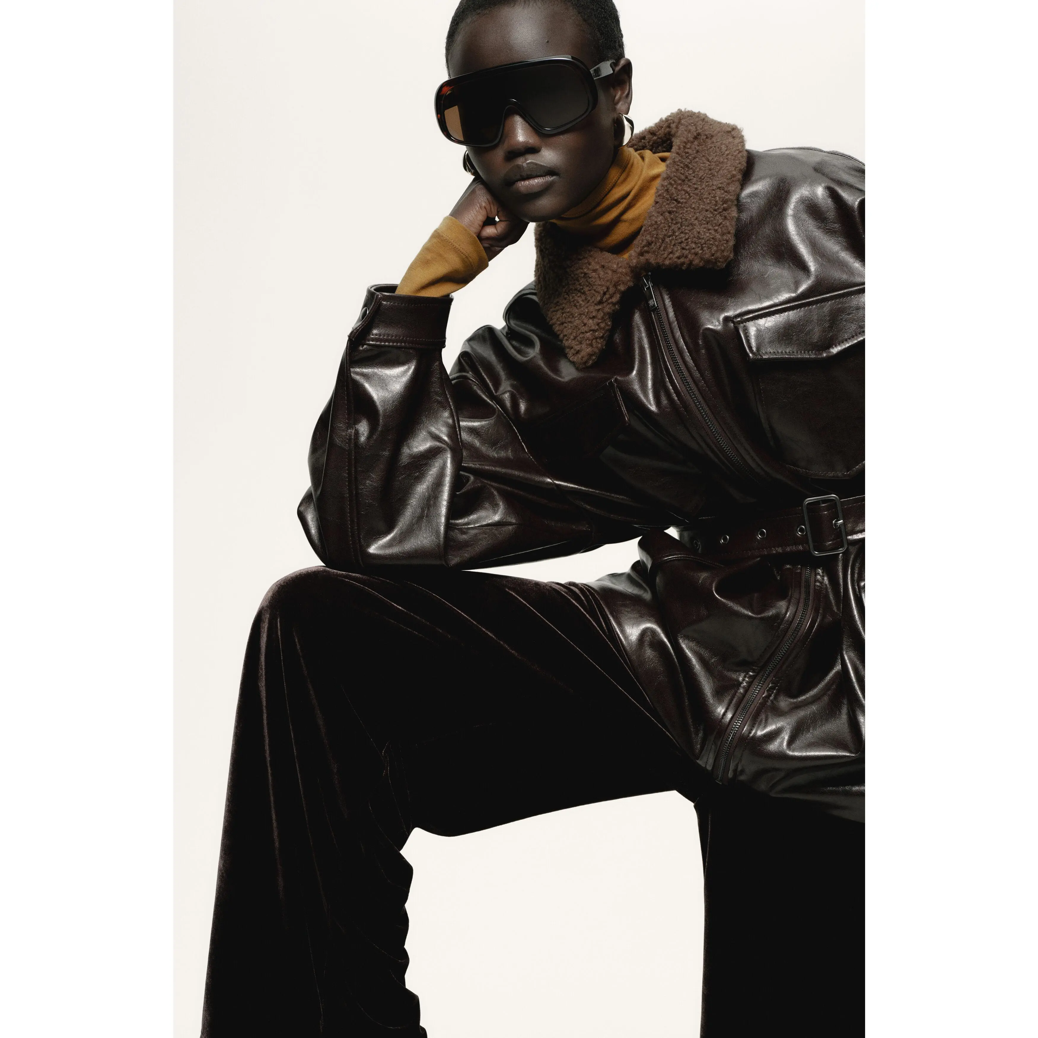 H&M Velour trousers