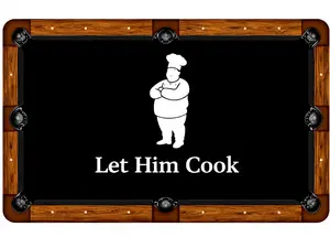 Let Him Cook Custom Pool Table Cloth
