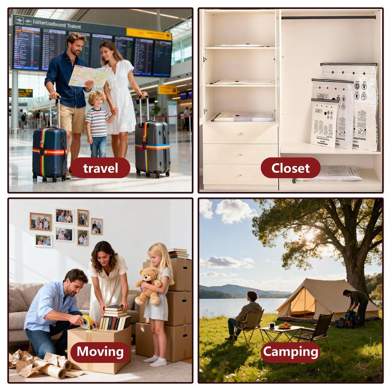 Snofrid Cordless Travel Vacuum Storage Compression Bag Set – 15-Pack in 3 Sizes – USB Rechargeable Handheld Pump with Built-In Battery – Waterproof & Reusable Space Saver for Clothes & Packing, Perfect for Carry-On Suitcases Snofrid Cordless Travel Vacuum Storage Compression Bag Set – 15-Pack in 3 Sizes – USB Rechargeable Handheld Pump with Built-In Battery – Waterproof & Reusable Space Saver for Clothes & Packing, Perfect for Carry-On Suitcases