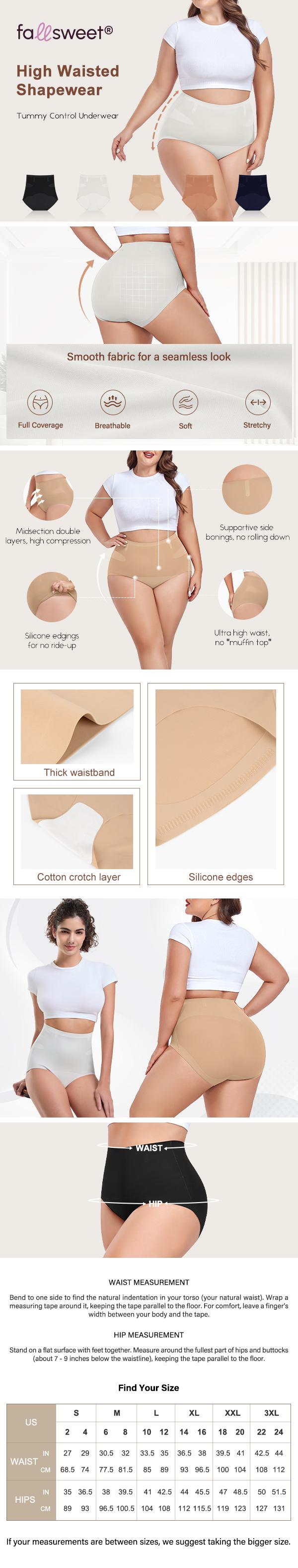 No Curling Tummy Control Panties for Women Ultra High Waisted Compression Body Shapewear Soft Seamless Fabric Leg Smooth Minimalist Basic